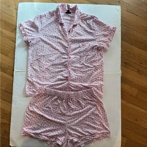 Tahari Pink Geometric Women's Pajama Set